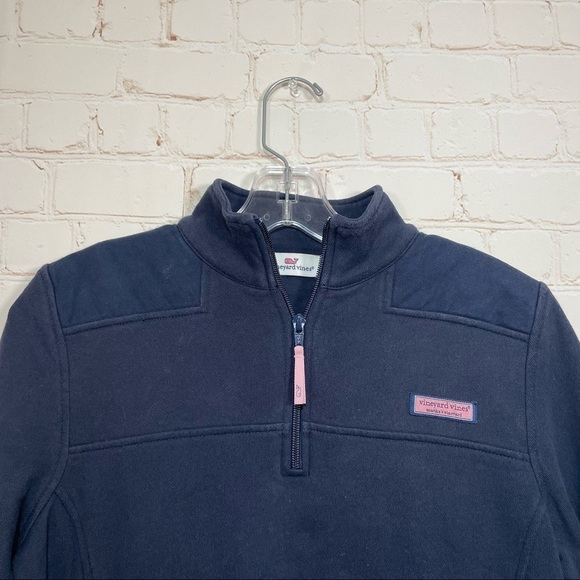 Vineyard Vines 1/4 Zip Shep Shirt Womens Size Small Blue Logo - Picture 8 of 8